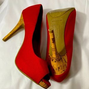 Red woman’s heels